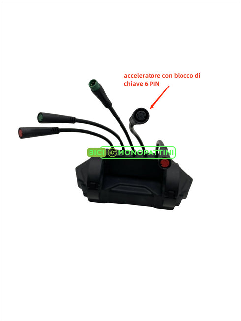 Display  (Accelaratore con 6 Pin) ORIGINALE per Kugoo Kukirin G2 Max e Kukirin G2 Pro (versione C) Monopattino Elettrico